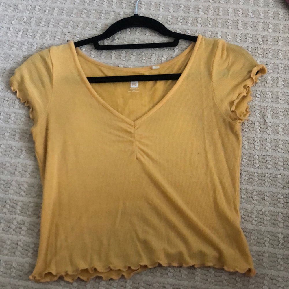 Pacsun Pastel Yellow Synch Top